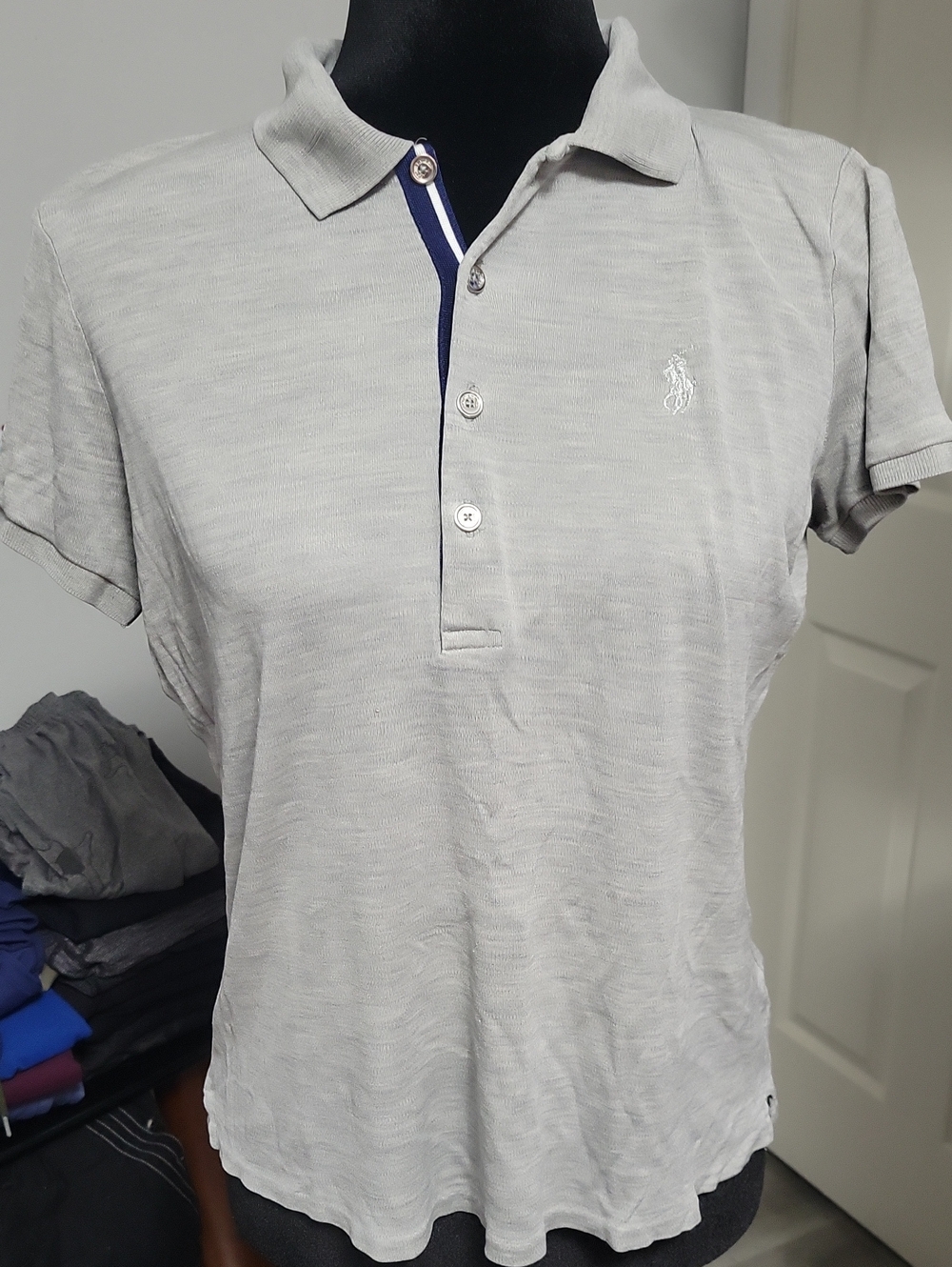 Polo Ralph Lauren Medium* Golf Tailored Fit Polo Shirt - Heather Grey